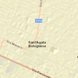 Sant'Agata Bolognese Street Map