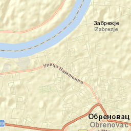 Obrenovac Street Map