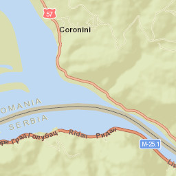 Comuna Pescari Street Map