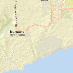 Myskhako Street Map