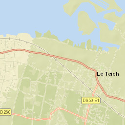 Le Teich Street Map