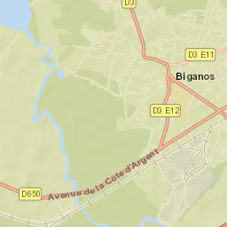 Biganos Street Map