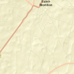 Saint-Morillon Street Map