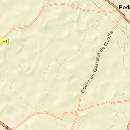 Podensac Street Map