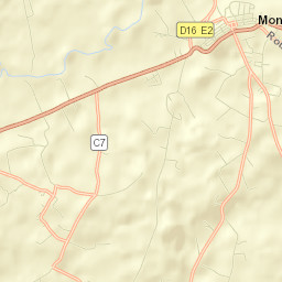 Monségur Street Map