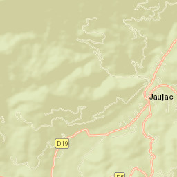 Jaujac Street Map