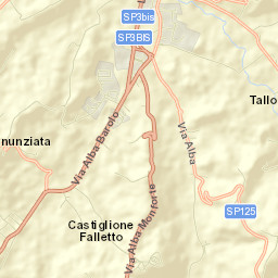 Castiglione Falletto Street Map