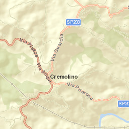 Cremolino Street Map