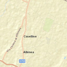 Albinea Street Map