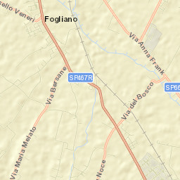 Fogliano Street Map