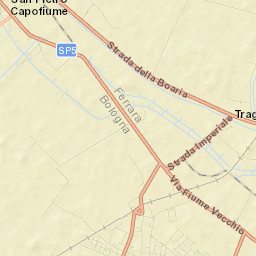 San Pietro Capofiume Street Map