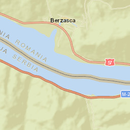 Berzasca Street Map