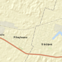 Comuna Sărăţeni Street Map