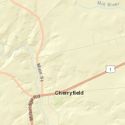 Cherryfield Street Map