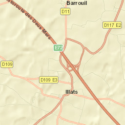 Illats Street Map