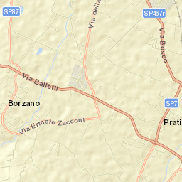 Borzano Street Map