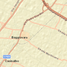 Baggiovara Street Map