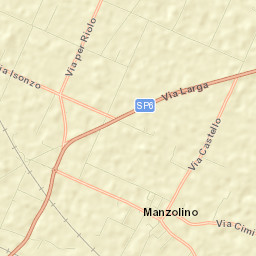 Manzolino Street Map