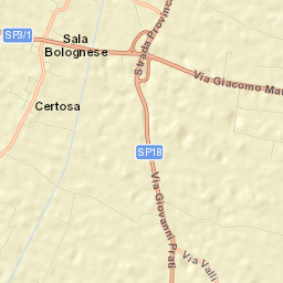 Sala Bolognese Street Map