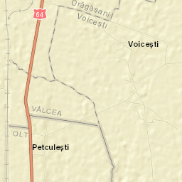Comuna Voiceşti Street Map