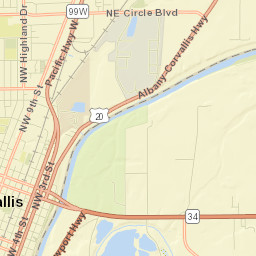 Corvallis Street Map