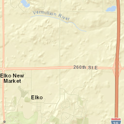 Elko New Market Street Map