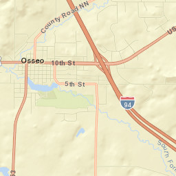 Osseo Street Map