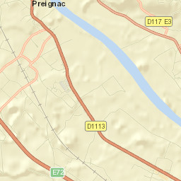 Preignac Street Map