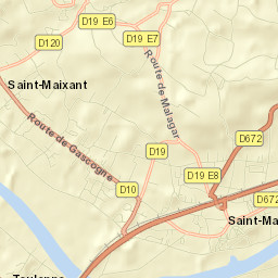 Saint-Macaire Street Map