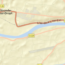 Gironde-sur-Dropt Street Map
