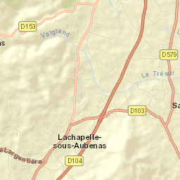 Lachapelle-sous-Aubenas Street Map