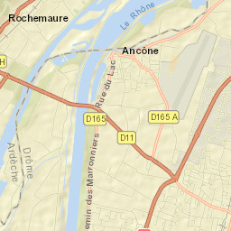 Rochemaure Street Map