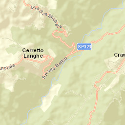 Cerreto Langhe Street Map