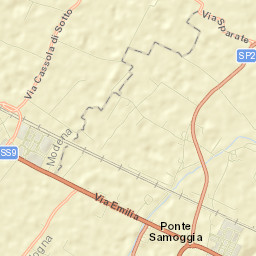 Cavazzona Street Map