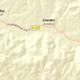 Joševa Street Map