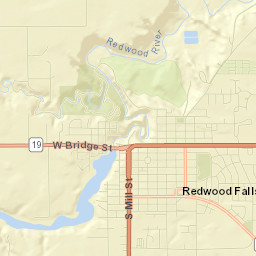 Redwood Falls Street Map