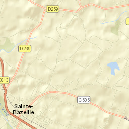 Sainte-Bazeille Street Map