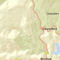 Largentière Street Map
