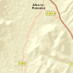 Alba-la-Romaine Street Map