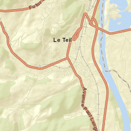Le Teil Street Map
