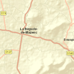 La Bégude-de-Mazenc Street Map