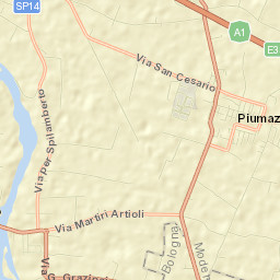 Piumazzo Street Map