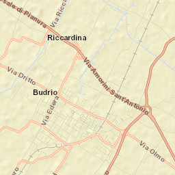 Budrio Street Map