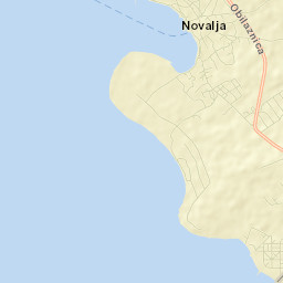Novalja Street Map