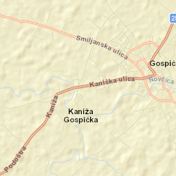 Gospić Street Map