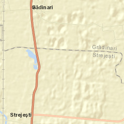 Strejeşti Street Map