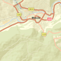 Département de la Lozère Street Map