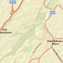 Sant'Albano Stura Street Map