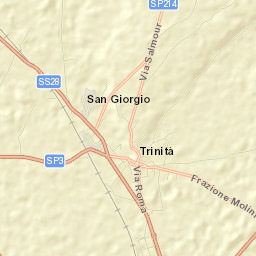 Trinità Street Map