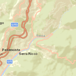 Serra Riccò Street Map